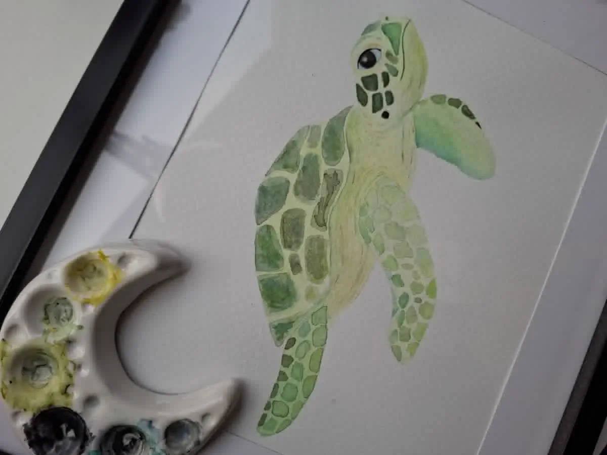 Acuarela tortuga