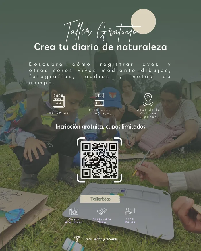 Flyer de inscripción del taller